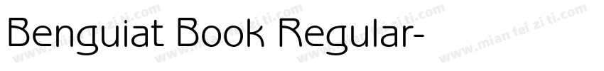 Benguiat Book Regular字体转换